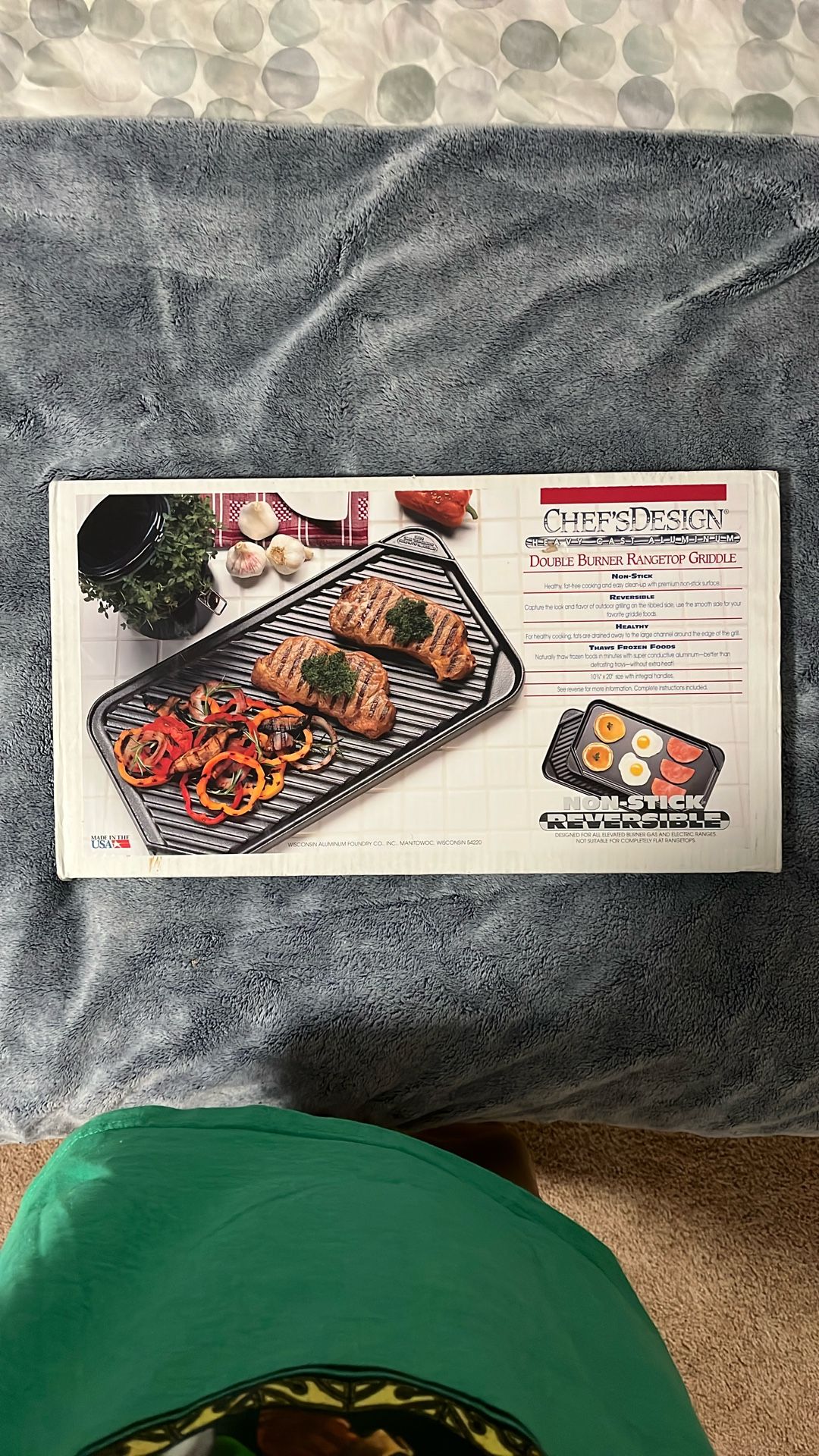 Chef’s Design Double Burner Rangetop Griddle