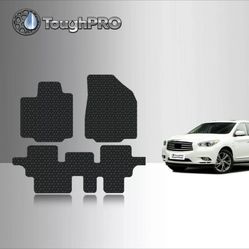 ToughPRO Floor Mats Black For Infiniti JX35 All Weather Custom Fit 2013/2021