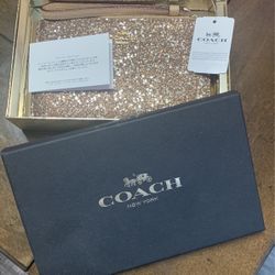 Coach Gold Star Glitter Wristlet Limited edition Brand new 