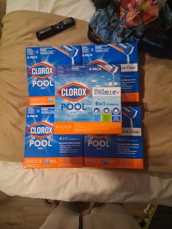 5 Boxes Of Clorox Pool Shock