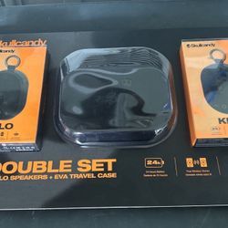 Speaker Kilo Wireless Bluetooth Speaker with Case Bundle 2-Pack