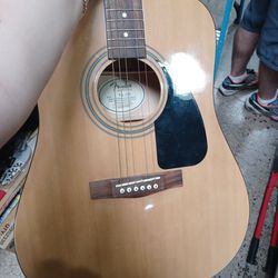 Fender Light Brown Acoustic Guitar 