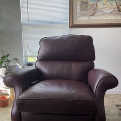 Leather recliner seat 