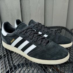 Adidas Skateboarding Busenitz black suede outer & leather inner men's shoes 12.5