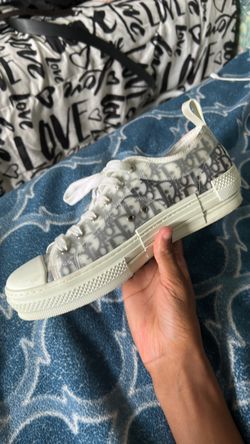 Dior B23 Style low-Top Sneakers – White/Gray