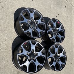 4 — 17x7.5 5x127 5x5 Stock Jeep Wrangler Gladiator Grand Cherokee Wheels Rims 