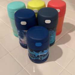 Set Of 6 Thermos Funtainers