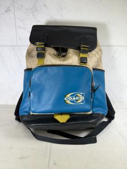 Coach Track Backpack – Blue Leather (A1G010209)