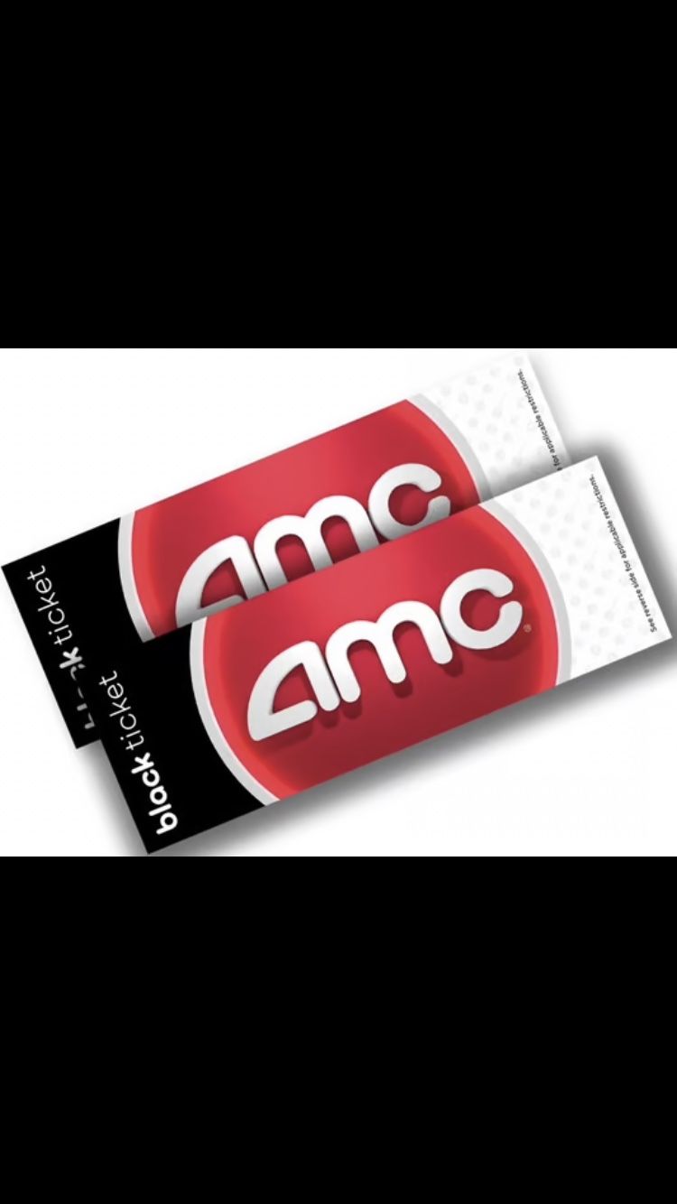 AMC Movie 2 Black Tix Bundle