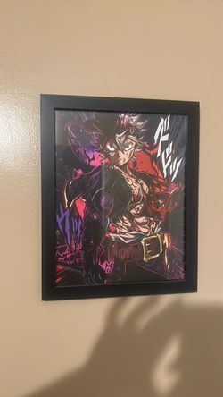 Asta black clover picture and frame