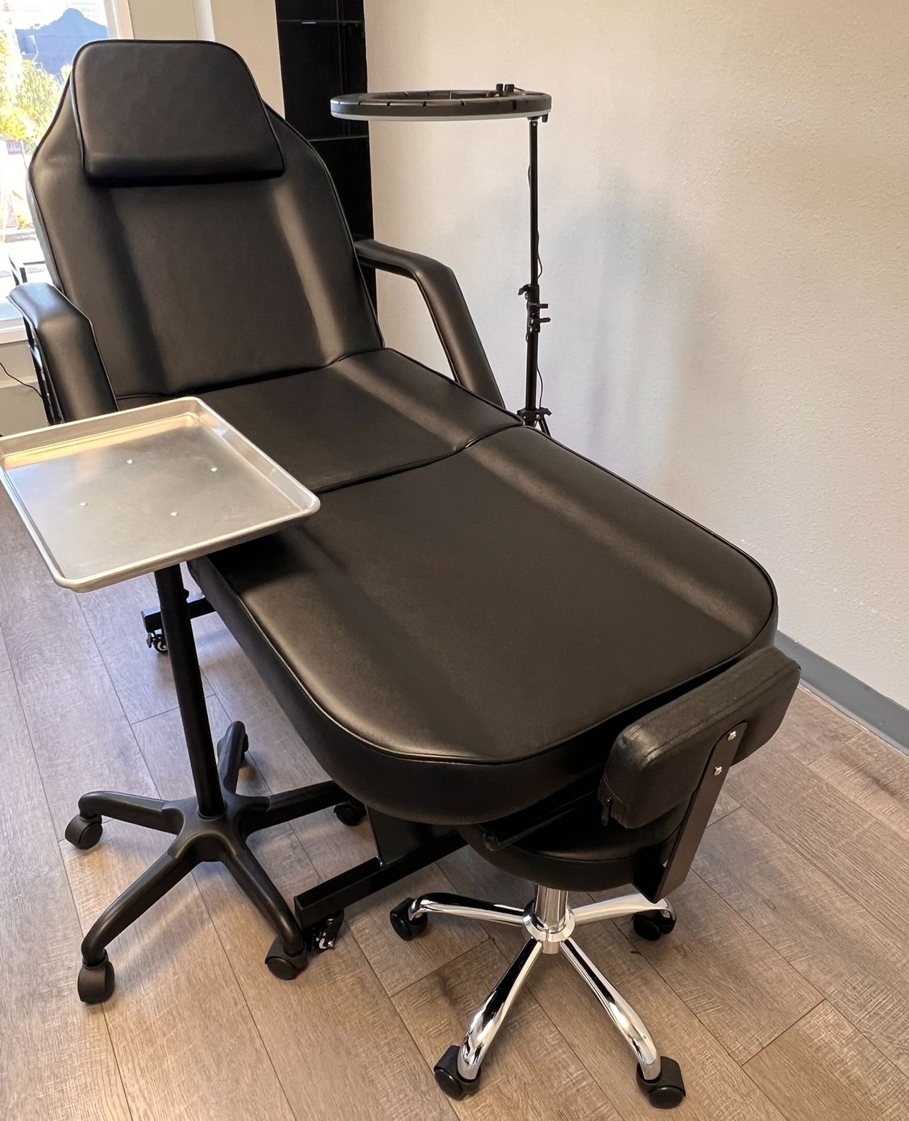 PMU Massage Table Tattoo Esthetician Bed + Chair/Stool : $300 each or best offer. No low ballers.