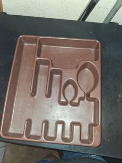 Plastic silverware holder