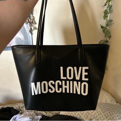Love Moschino Faux Leather Tote Bag 