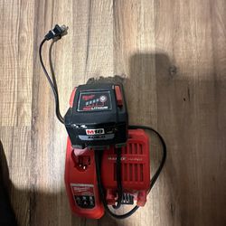Milwaukee M18 Battery And A Super Fast Charger 