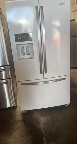 Kitchen Aid 3-Door White Refrigerator Fridge
