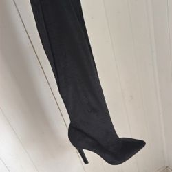 Black Velvet Warm Boots