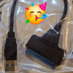 SATA to USB 3.0 Cable 2.5" External HDD SSD Drive Adapter 6 Gbps Transfer Speed Compatibility