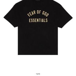 black FOG jersey crewneck tee