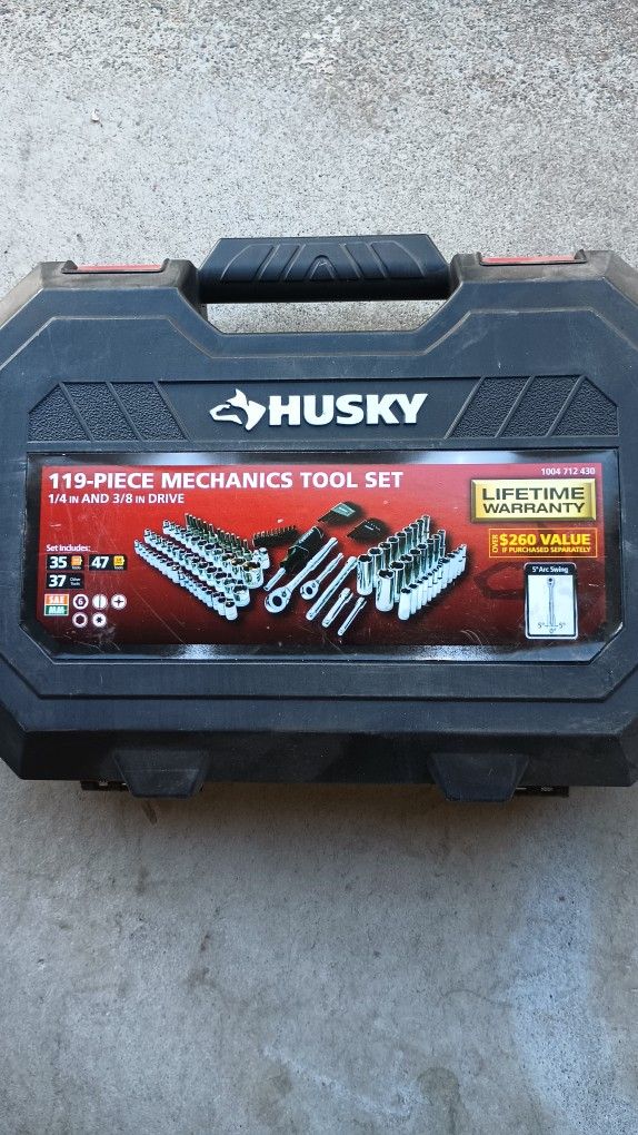 Husky 119 Pcs Tool Set, $40