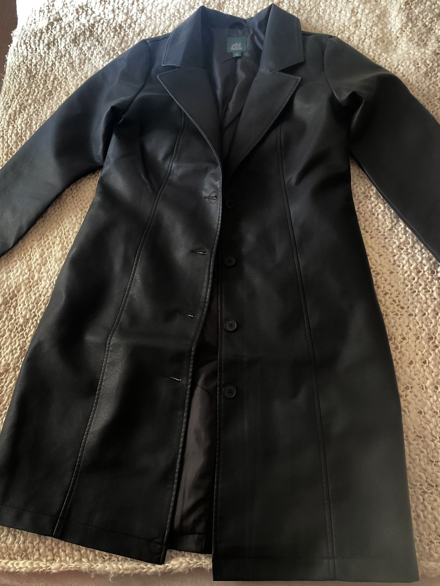 Leather Trench coat 