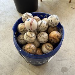 Bucket Of Baseballs