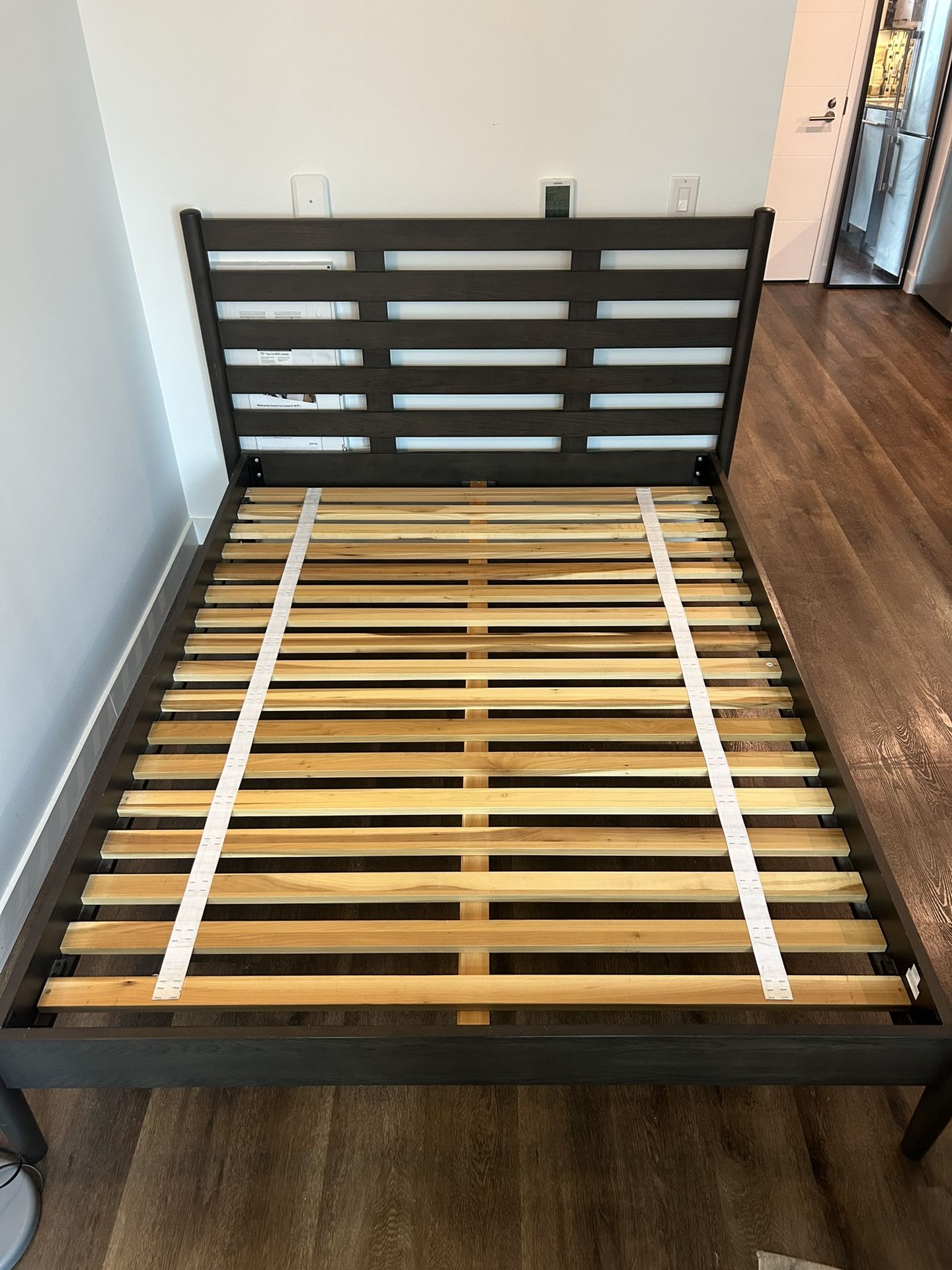 Queen Bed Frame. Wood, Crate And Barrel
