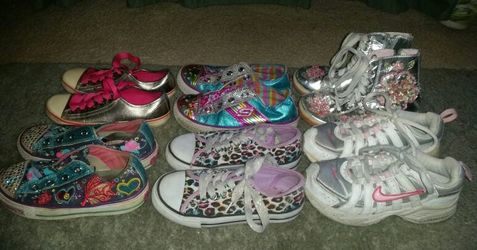 Girls Size 12 sneaker lot