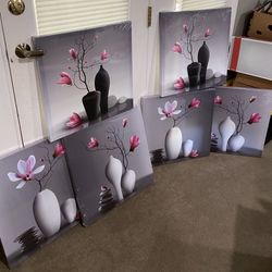 Flower Wall Art Canvas