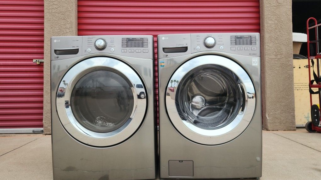 Lg Xl Steam Washer And Dryer Set 