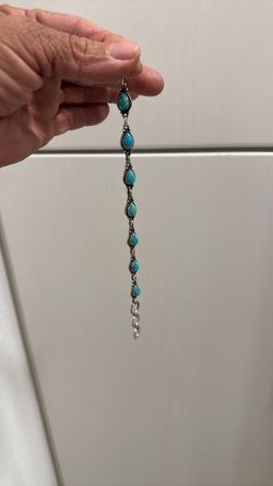 Kigman Movaje   Light blue turquoise  bracelet 925