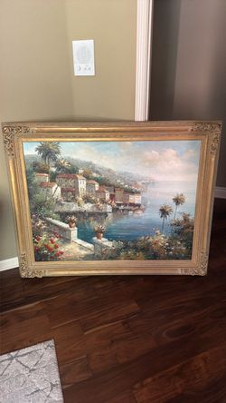 Vintage picture with amazing frame.
