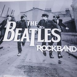 Beatles Rock Band Kit Drums Guitar Microphone