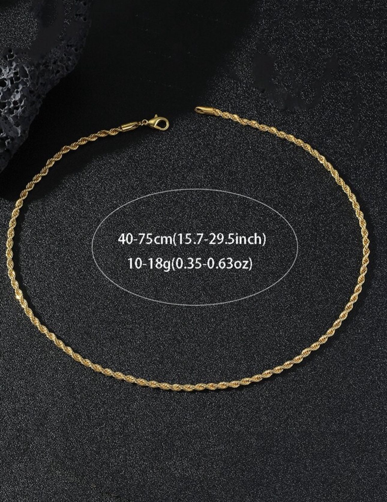 14k Yellow Gold Chain 1mm 20in new