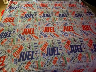 Personalized all over blanket
