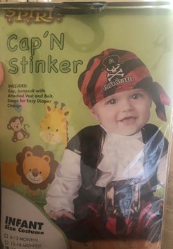 Cap’N stinker costume size 18-24 months