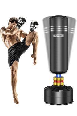 Boxing Bag, Kickboxing Gloves And More. 