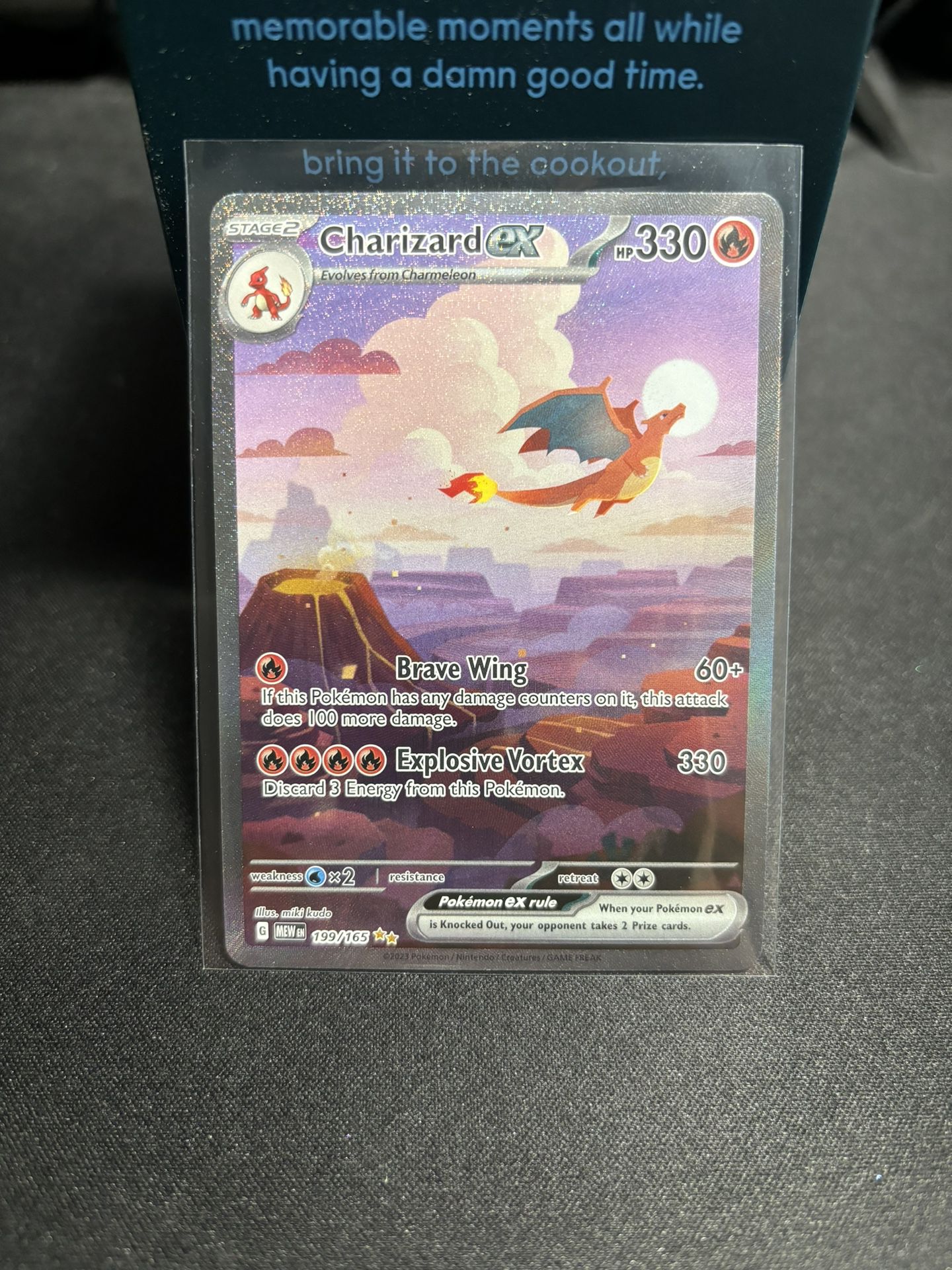 Pokemon Card TCG Charizard ex 151 Secret Rare SIR Illustration Rare NM