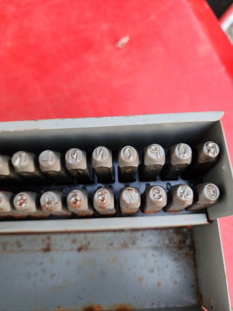 C.H. Hanson 36 Piece, 3/16" Character Steel Stamp Set Letters & Figures, Heavy Duty 21627 