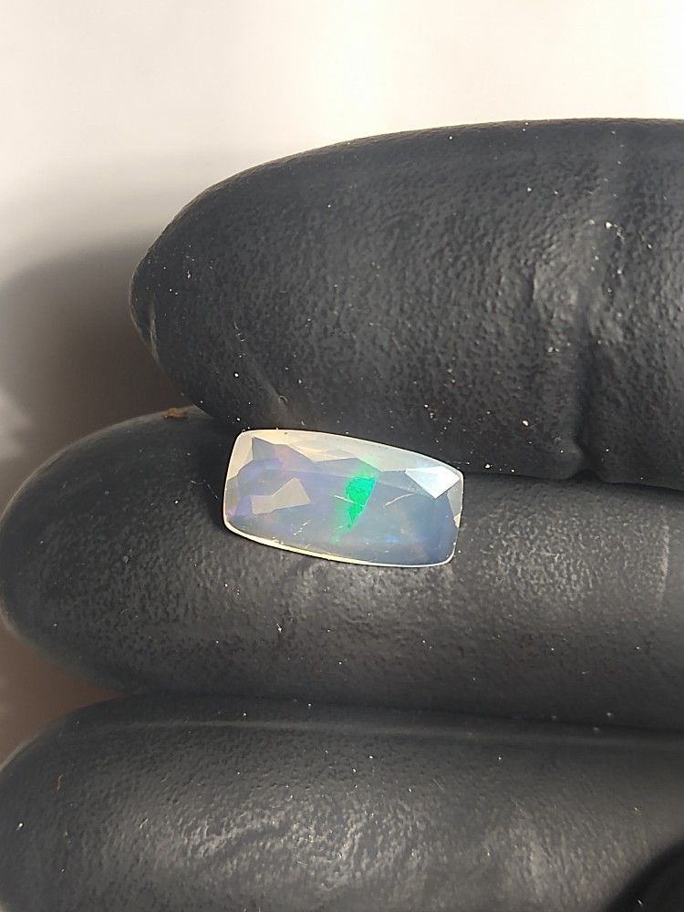 faceted crystal opal