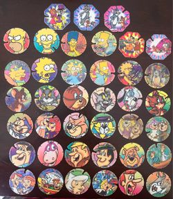 Tazos vueltazos de hanna barbera y simpson