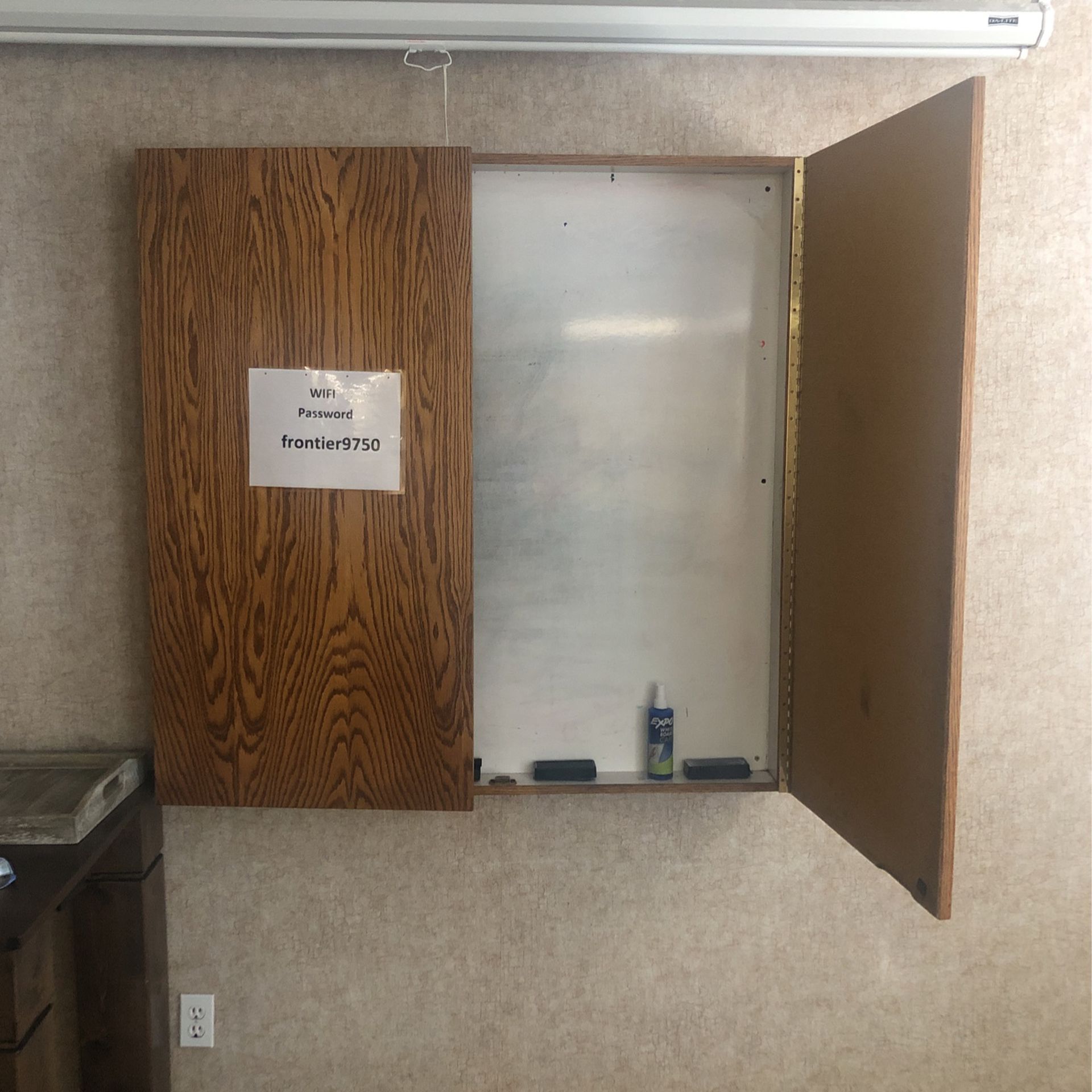 Dry Erase Board Cupboard