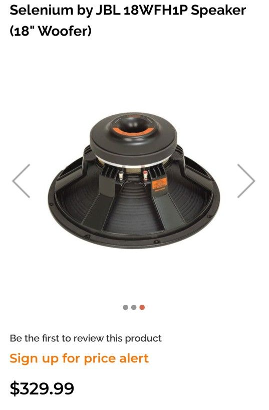 Selenium 18 store inch speakers