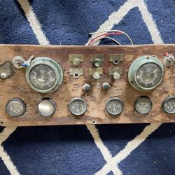 Old Boat Dashboard Instruments