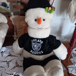 Vintage Oakland Raiders Snowman