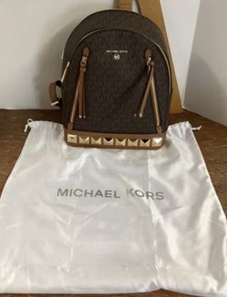 Michael Kors Signature Brooklyn Studded Backpack With Dust Bag NWOT