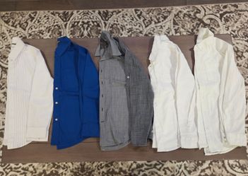 FIVE Boys SIZE 8, 10 button up dress shirts