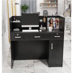 Reception Desk Black