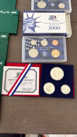 United States mint proof sets 1966 to 2000