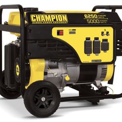 Brand New Champion 6250-Watt Portable Generator with Wheel Kit - Carrollwood Village 