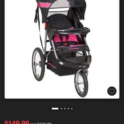 Pink Baby Trend Jogging Stroller 